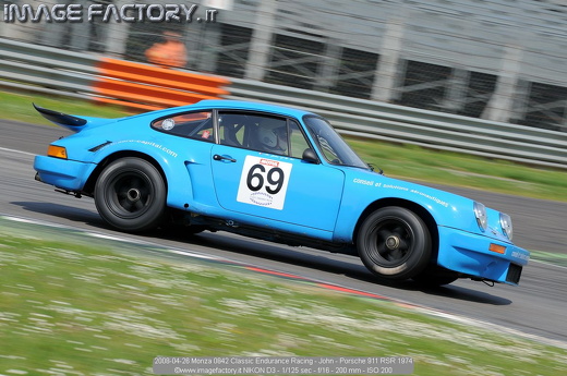 2008-04-26 Monza 0842 Classic Endurance Racing - John - Porsche 911 RSR 1974